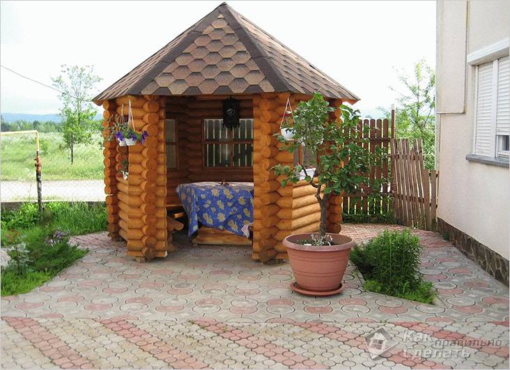 Шестигранная беседка своими руками