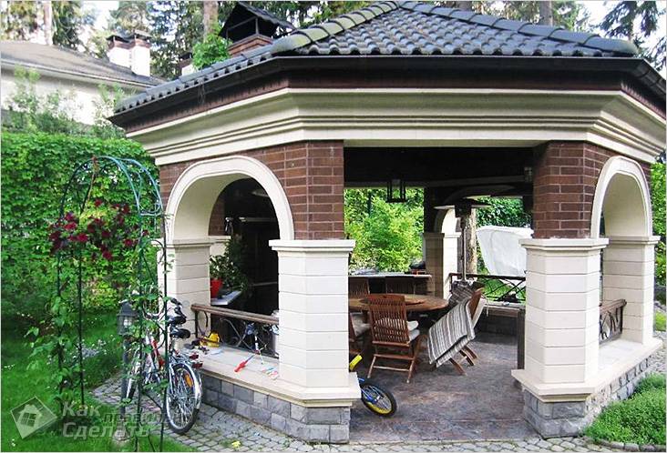 Шестигранная беседка своими руками