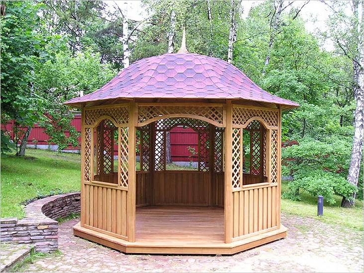 Шестигранная беседка своими руками