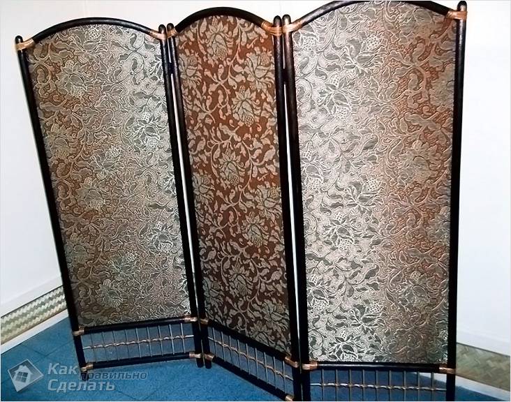 Ширма для комнаты своими руками