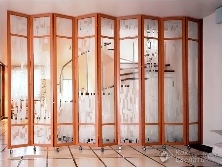 Ширма для комнаты своими руками