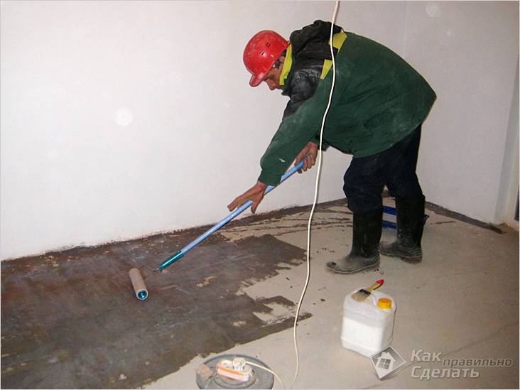 Сухой метод стяжки пола своими руками