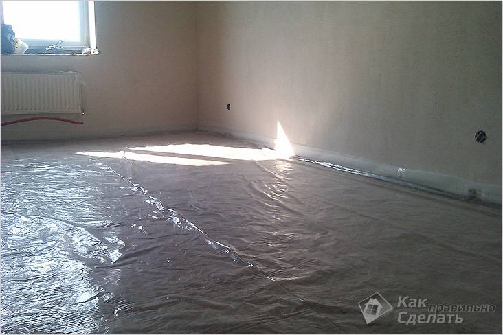 Сухой метод стяжки пола своими руками