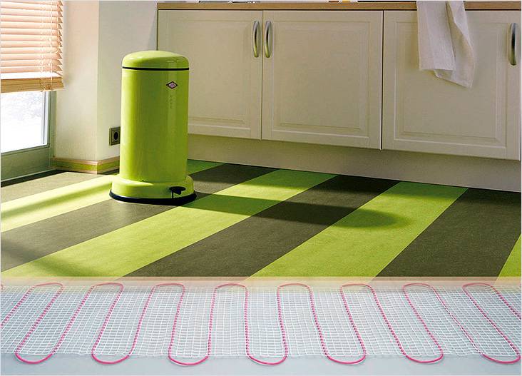 Теплый пол под линолеум на деревянный пол