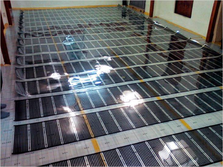 Теплый пол под линолеум на деревянный пол