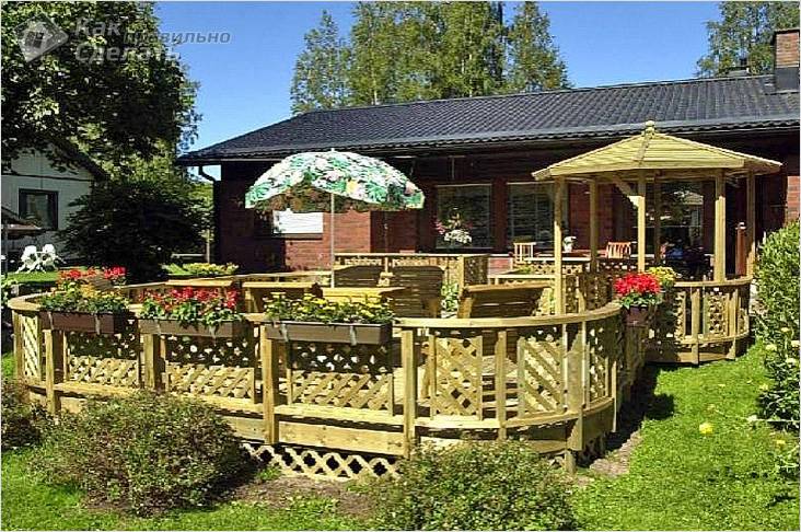 Терраса своими руками