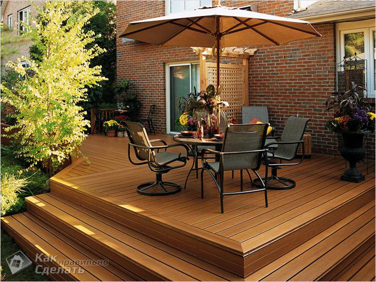 Терраса своими руками