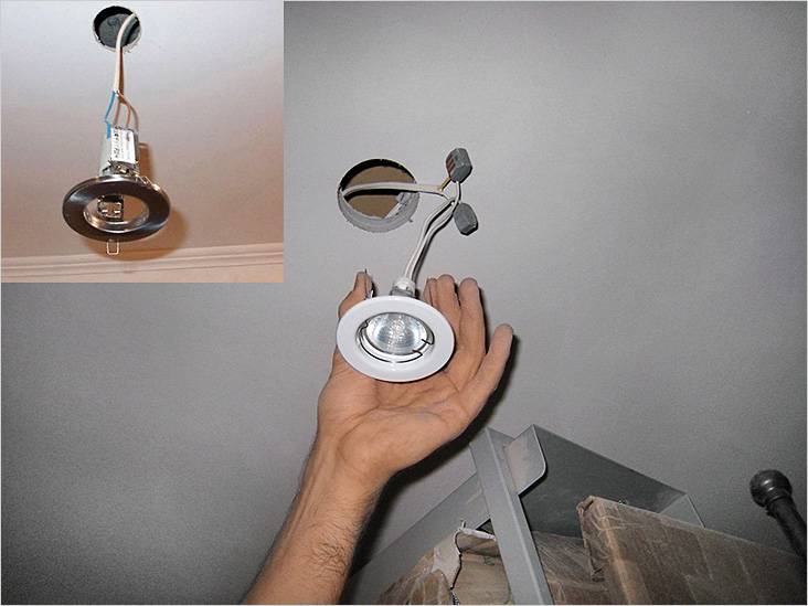 Точечные светильники для гипсокартонных потолков