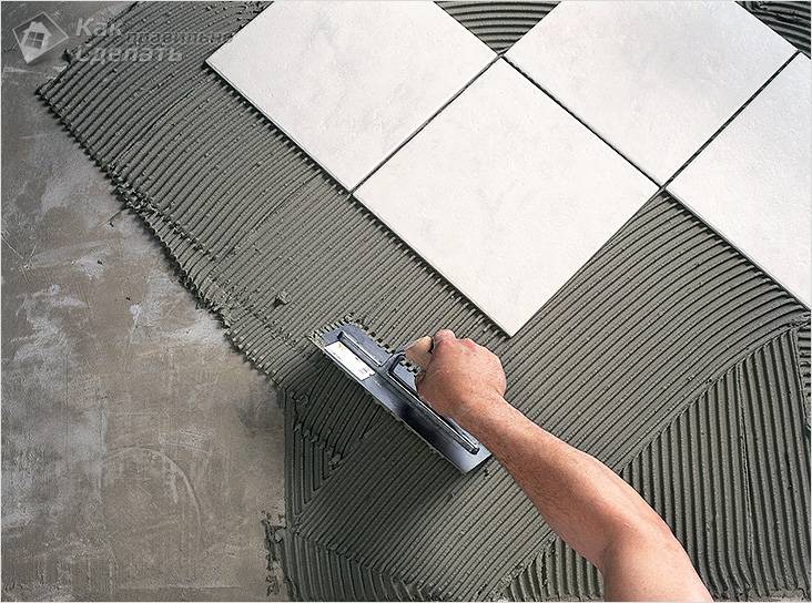 Укладка керамической плитки своими руками