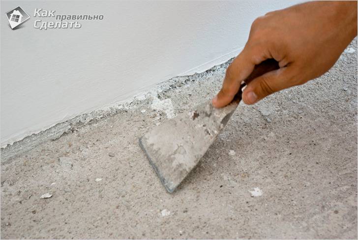 Укладка ламината на неровный пол