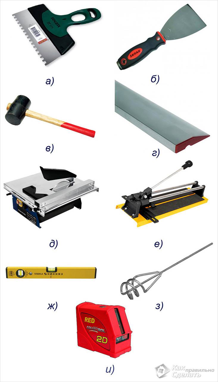 Укладка напольной плитки своими руками
