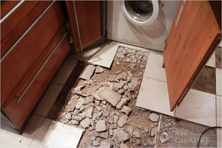 Укладка напольной плитки своими руками