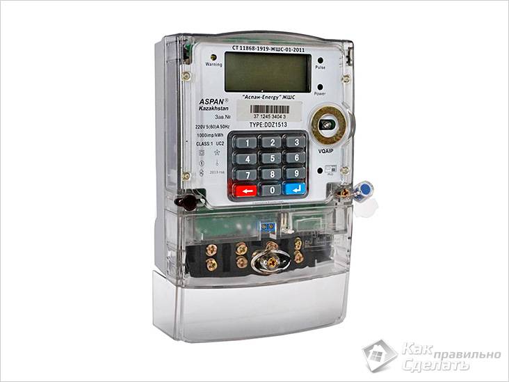 Установка электросчетчика