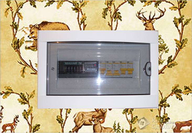 Установка электросчетчика