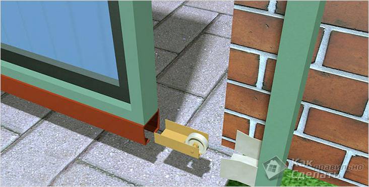 Установка откатных ворот своими руками