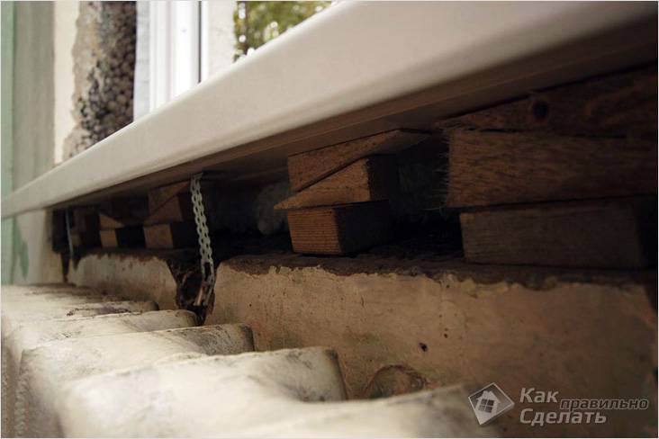 Установка пластикового подоконника своими руками