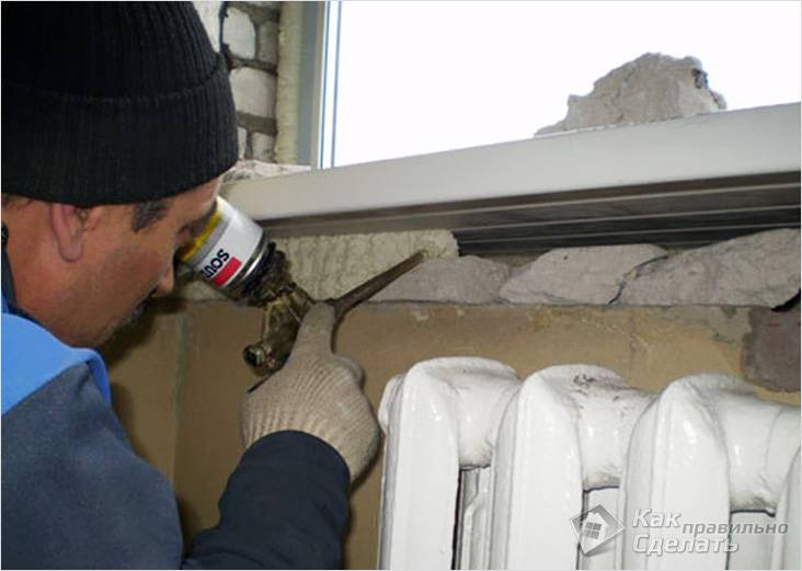 Установка пластикового подоконника своими руками