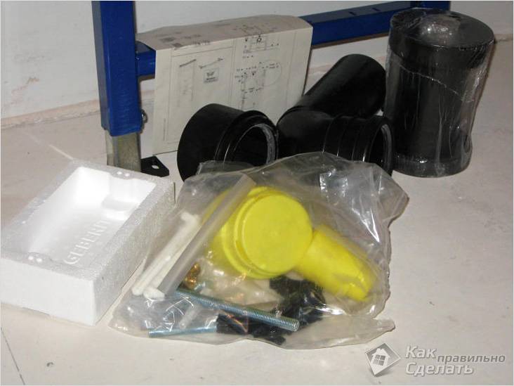 Установка подвесного унитаза своими руками