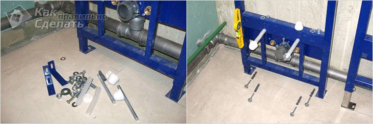 Установка подвесного унитаза своими руками