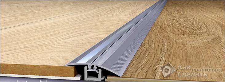 Установка порога межкомнатных дверей