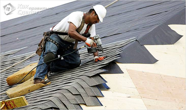 Устройство кровельного пирога