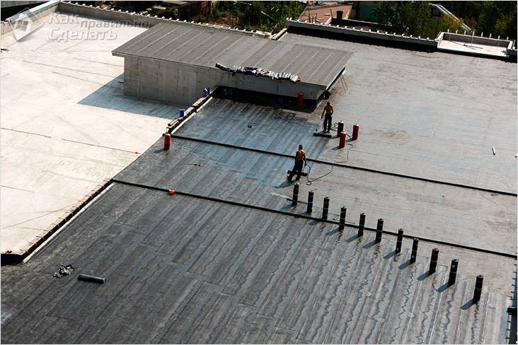 Устройство кровельного пирога