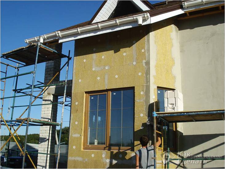 Утепление дома минватой своими руками