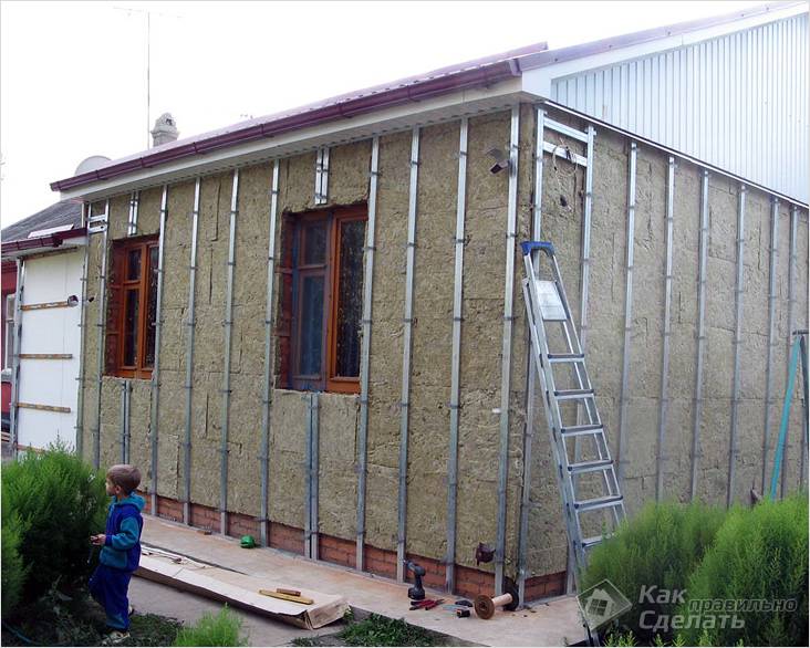 Утепление дома минватой своими руками