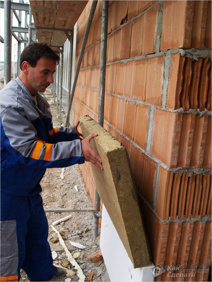 Утепление дома минватой своими руками