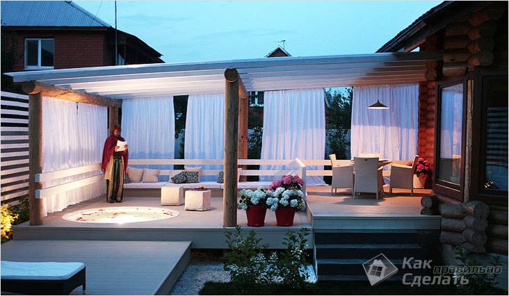 Веранда на даче своими руками