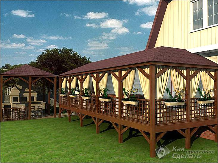 Веранда на даче своими руками