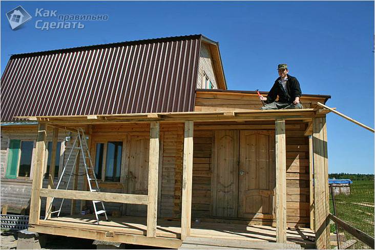 Веранда на даче своими руками