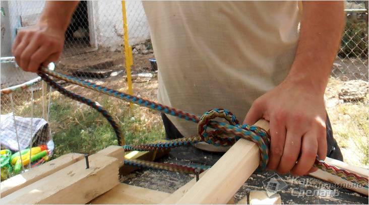 Веревочная лестница своими руками
