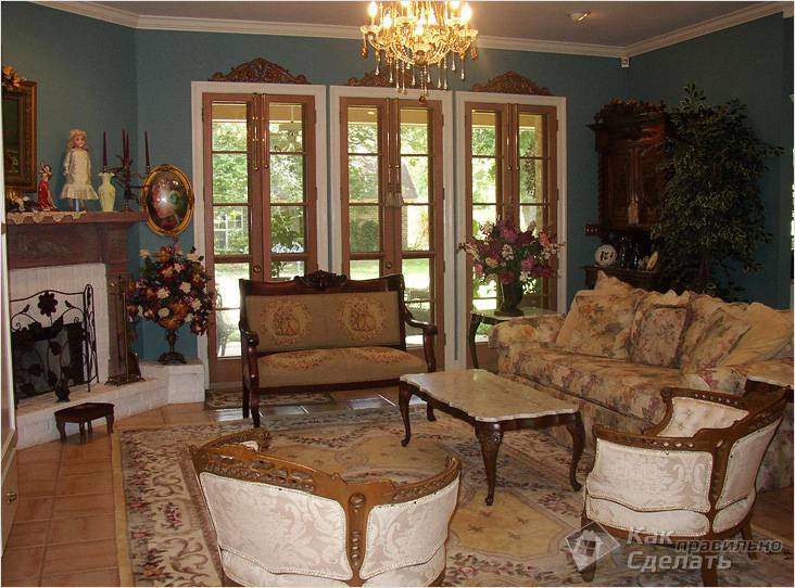 Викторианский стиль в интерьере