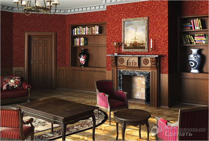 Викторианский стиль в интерьере