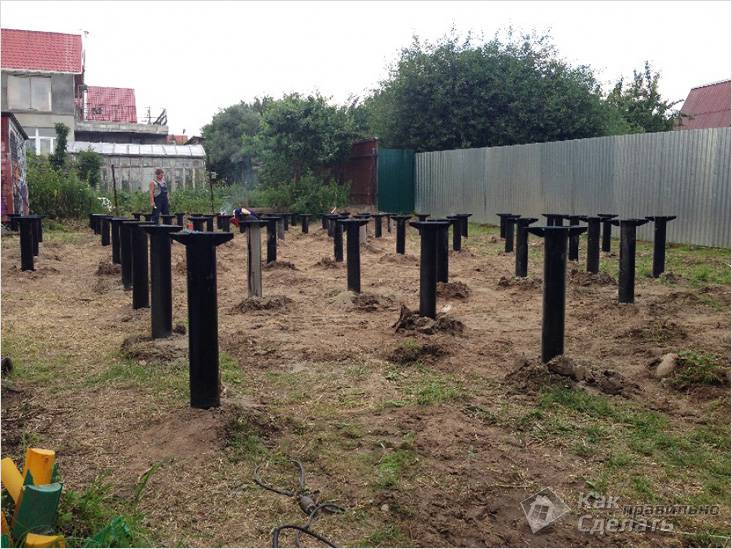 Винтовой фундамент своими руками