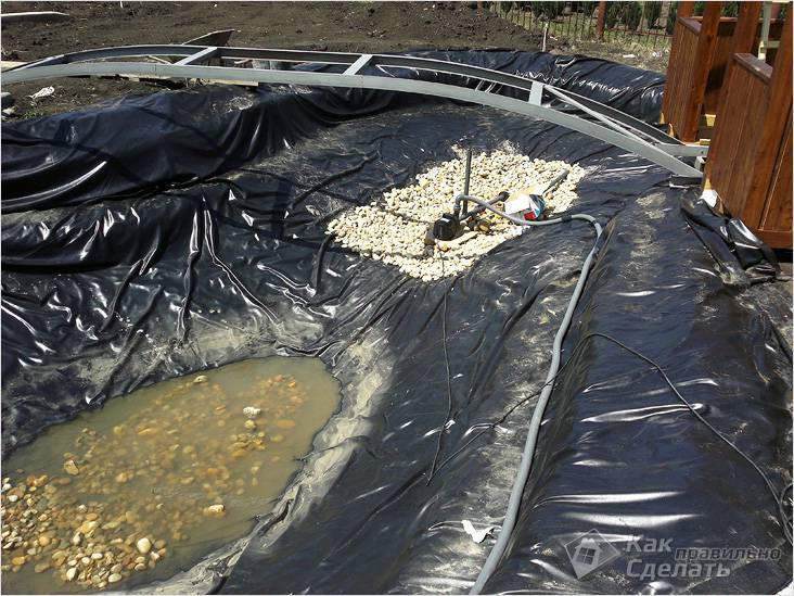 Водоем на дачном участке