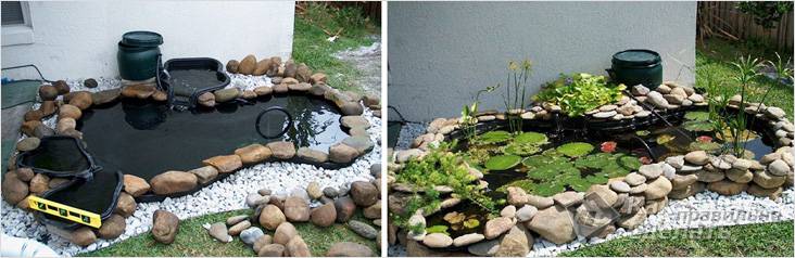 Водоем на дачном участке