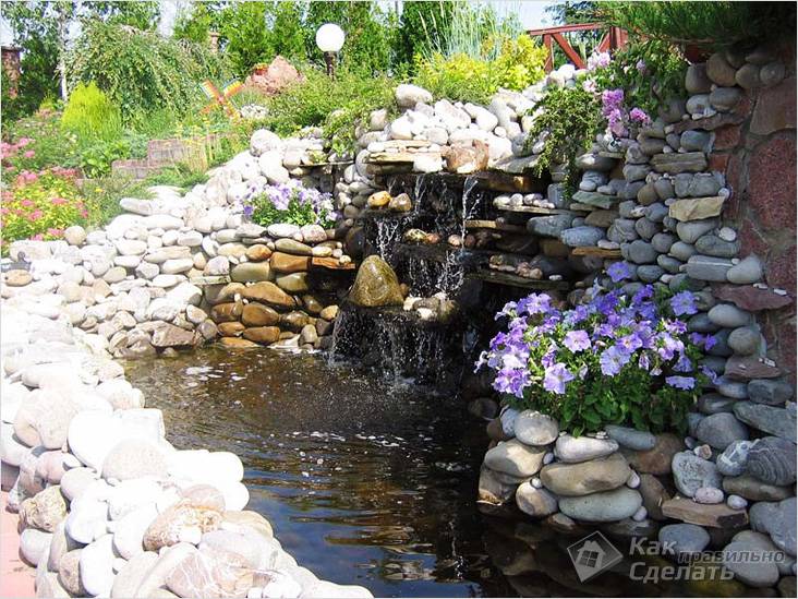 Водоем на дачном участке