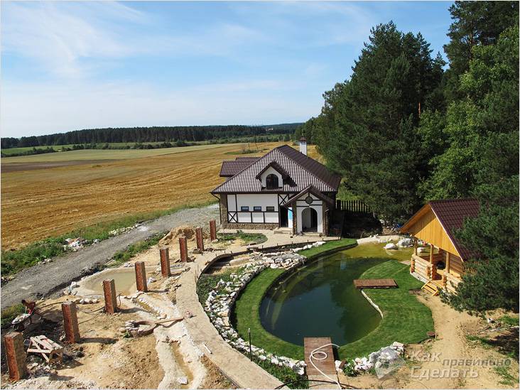 Водоем на дачном участке