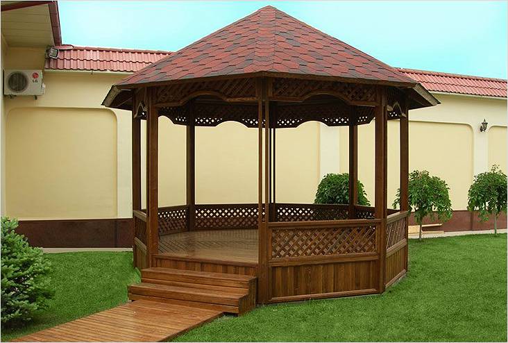 Восьмигранная беседка своими руками