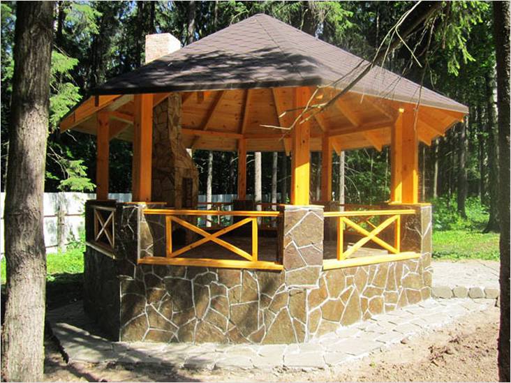 Восьмигранная беседка своими руками