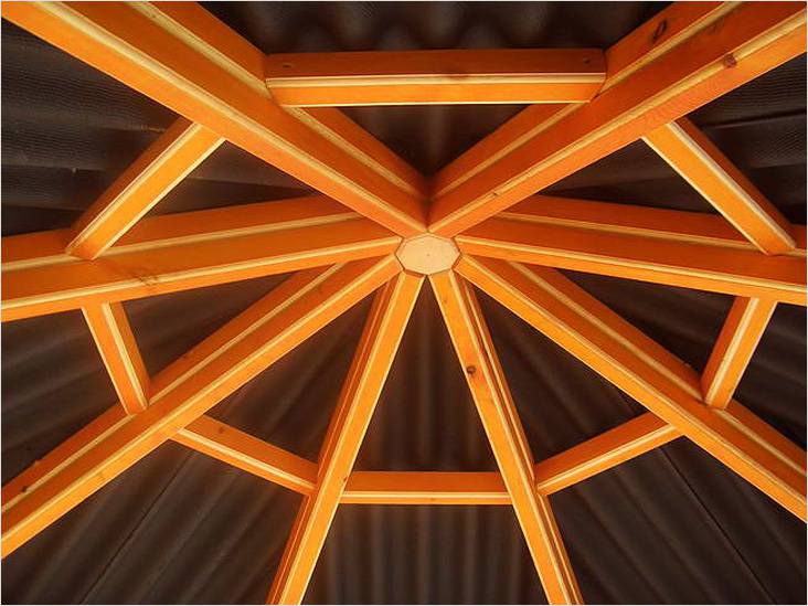 Восьмигранная беседка своими руками