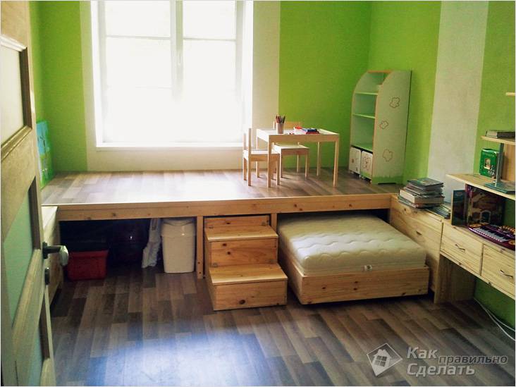 Выдвижная кровать своими руками