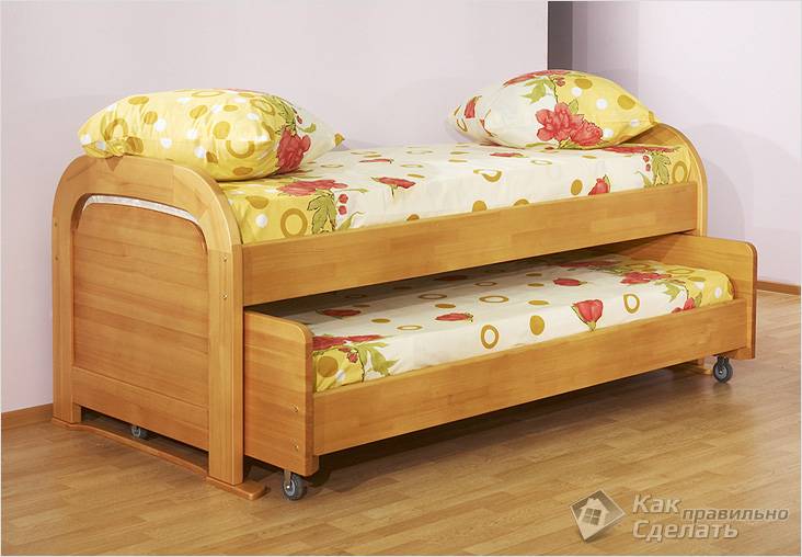 Выдвижная кровать своими руками