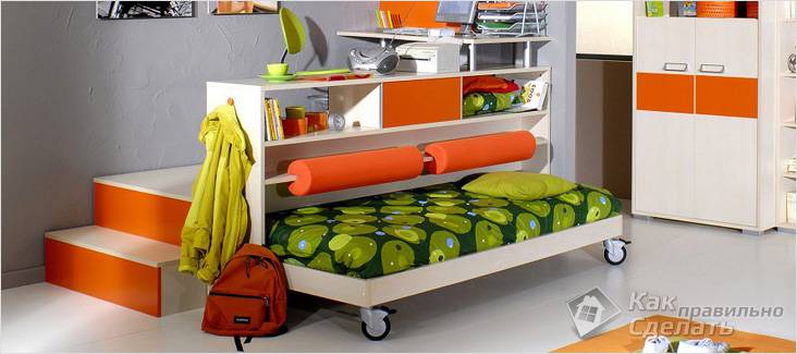 Выдвижная кровать своими руками