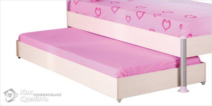 Выдвижная кровать своими руками