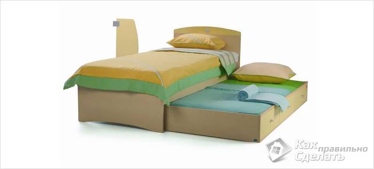 Выдвижная кровать своими руками