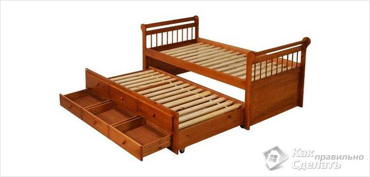 Выдвижная кровать своими руками