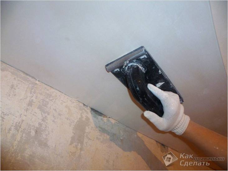Выравнивание потолка своими руками